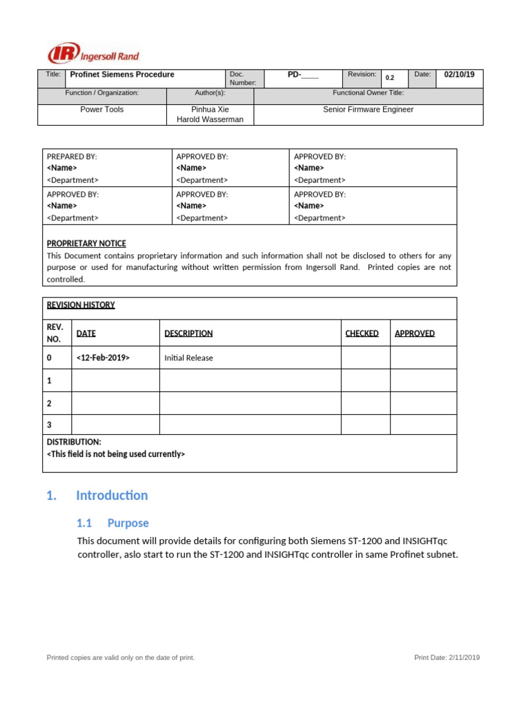 Profinet Configuration for Siemens ST-1200 | PDF | Computer Network ...