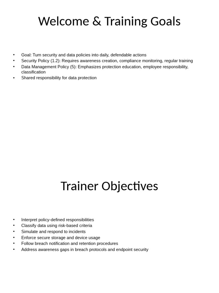 Security Training and Data Protection Guide | PDF | Security | Computer ...