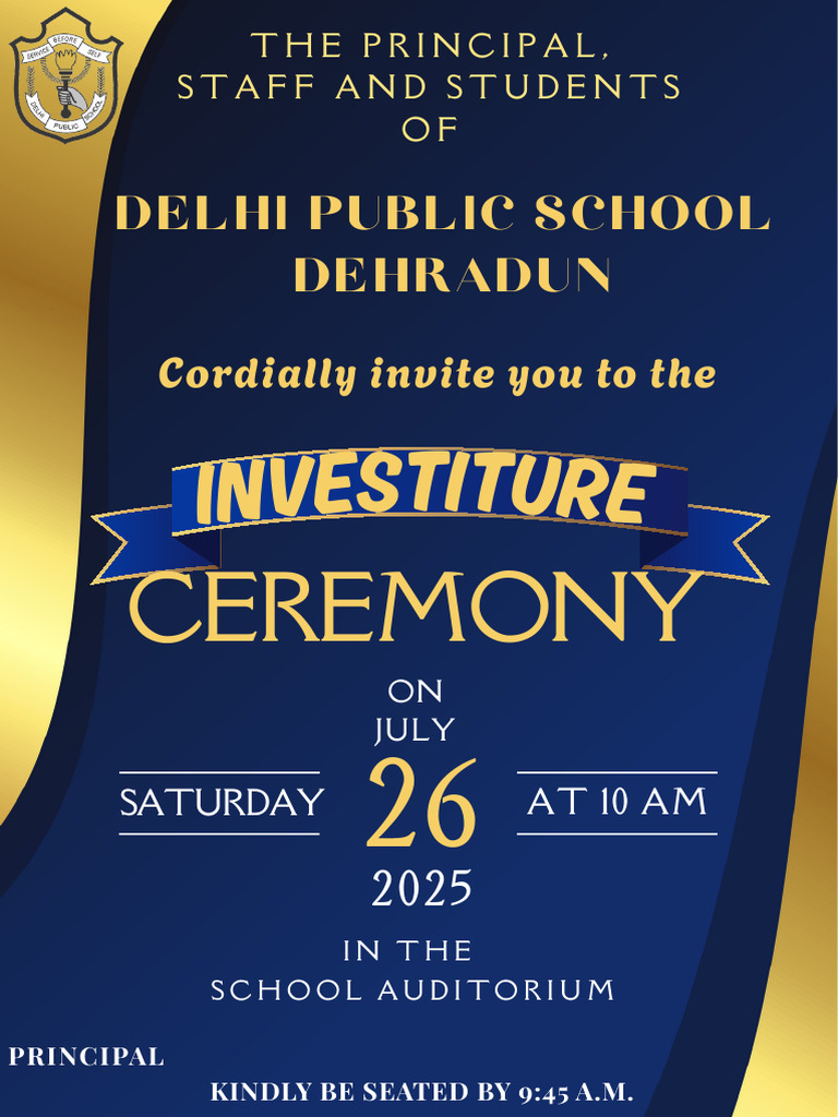 Investiture Ceremony Invitation 2025 | PDF
