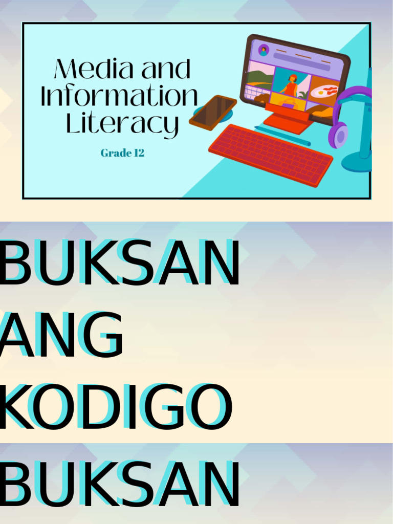 LESSON 1 Media and Information Literacy | PDF | Communication | Information