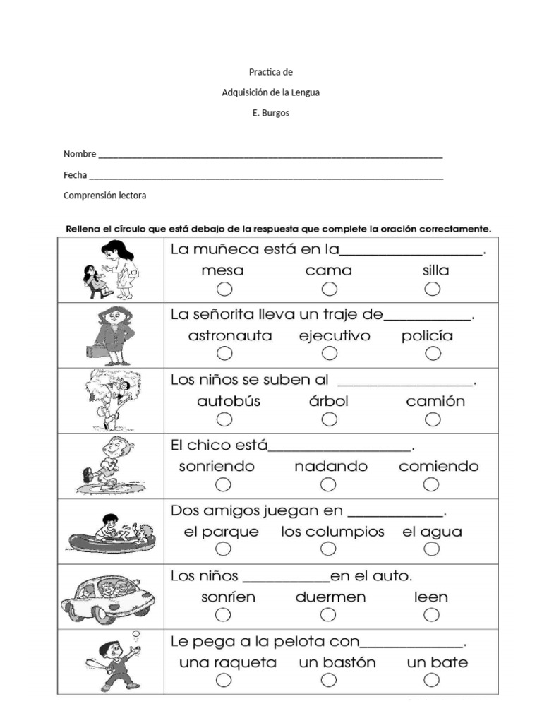 Reapaso de Pruebas Metas Espanol 5 | PDF