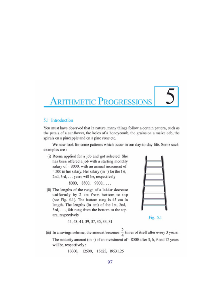 Arithmetic Progressions Pdf