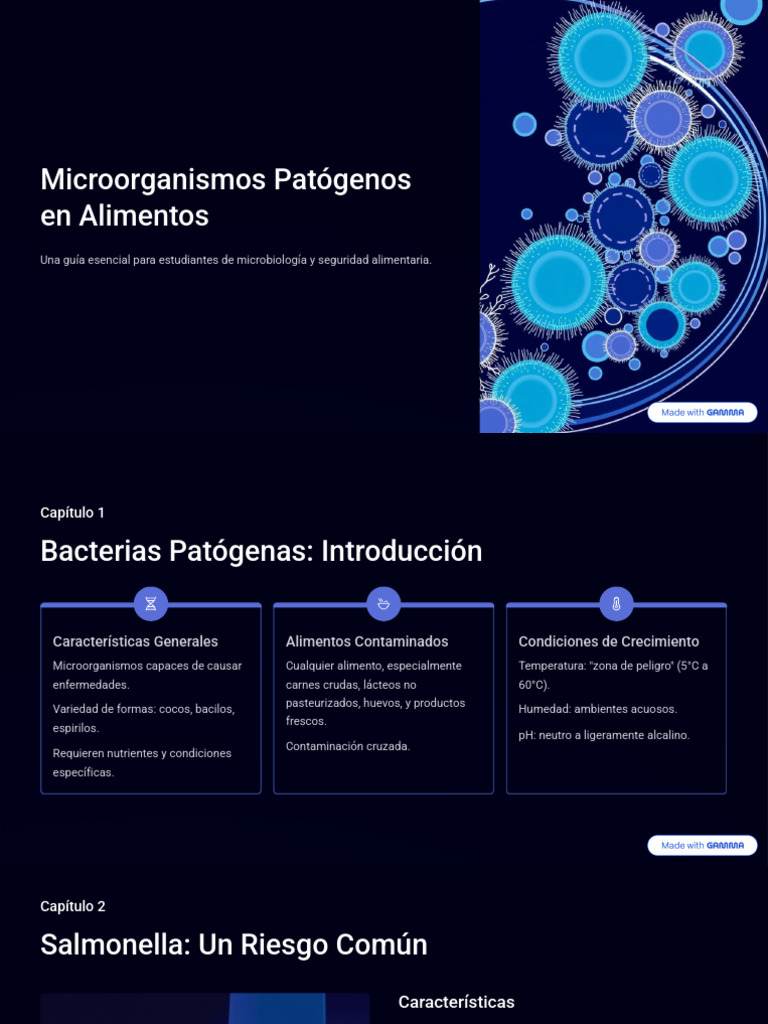 Microorganismos Patógenos en Alimentos | PDF | Escherichia coli | Alimentos