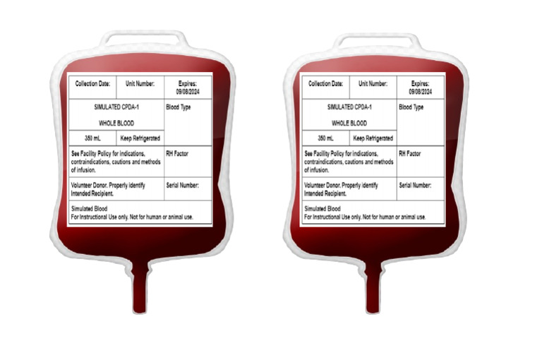 Blood Bag Printable | PDF