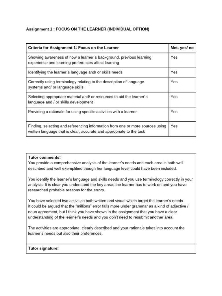Analyzing Learner Needs in ESL | PDF | English Language | Human ...