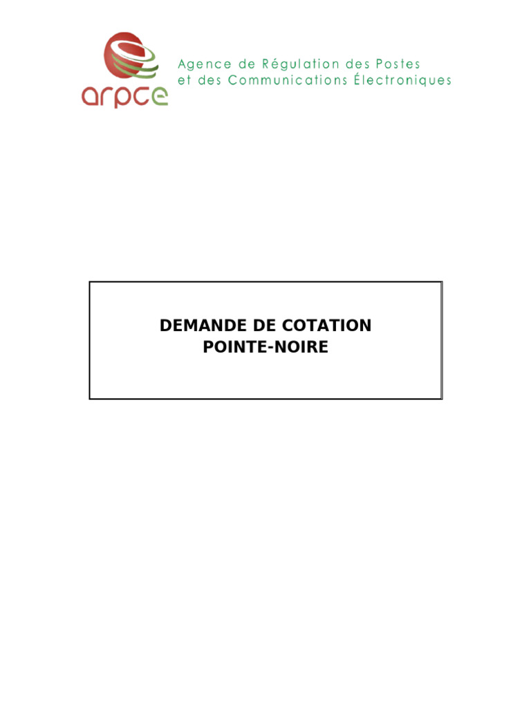Instructions pour Demande de Cotation | PDF | Économie | Business