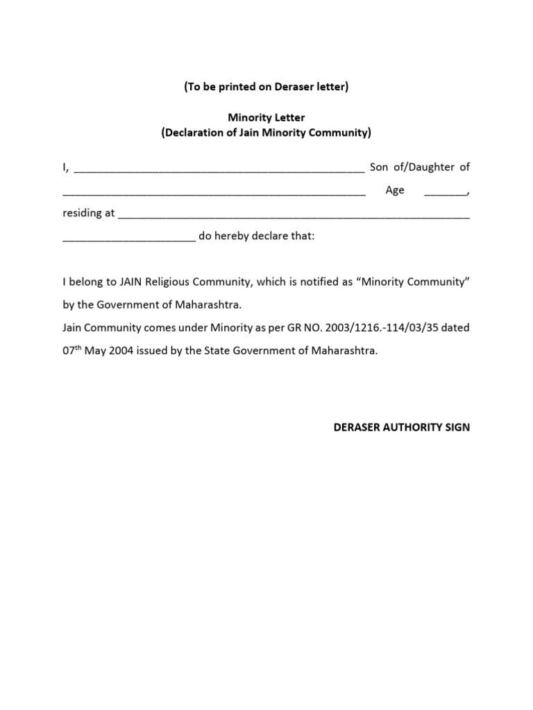 Image showcasing Minority Letter | PDF