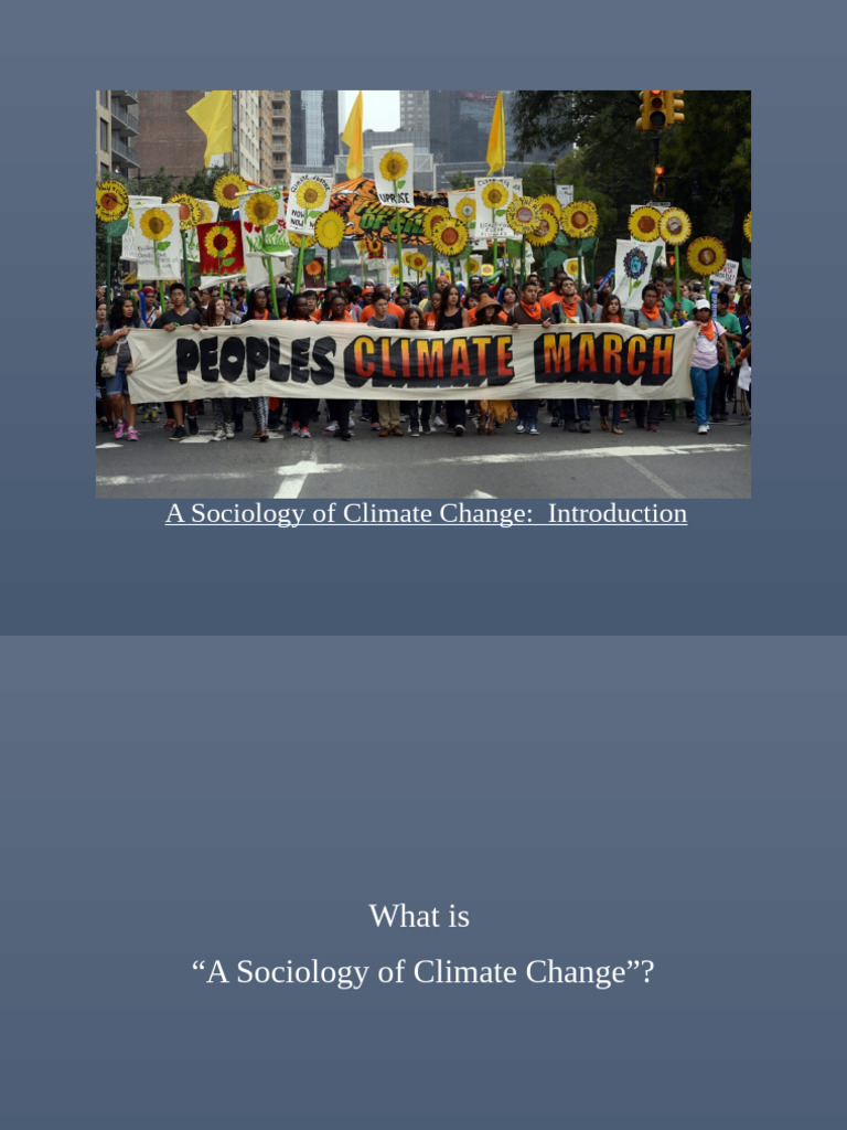 Sociology of Climate Change Insights | PDF