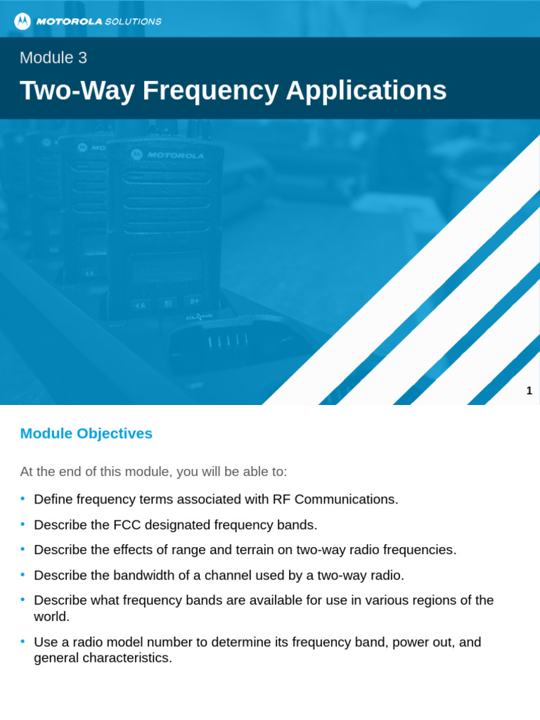 NST021 M3 Two-Way Frequency Applications | PDF | Radio Spectrum | Radio