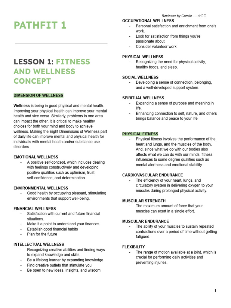 Understanding Pathfit 1 in PE | PDF | Physical Fitness | Psychological ...