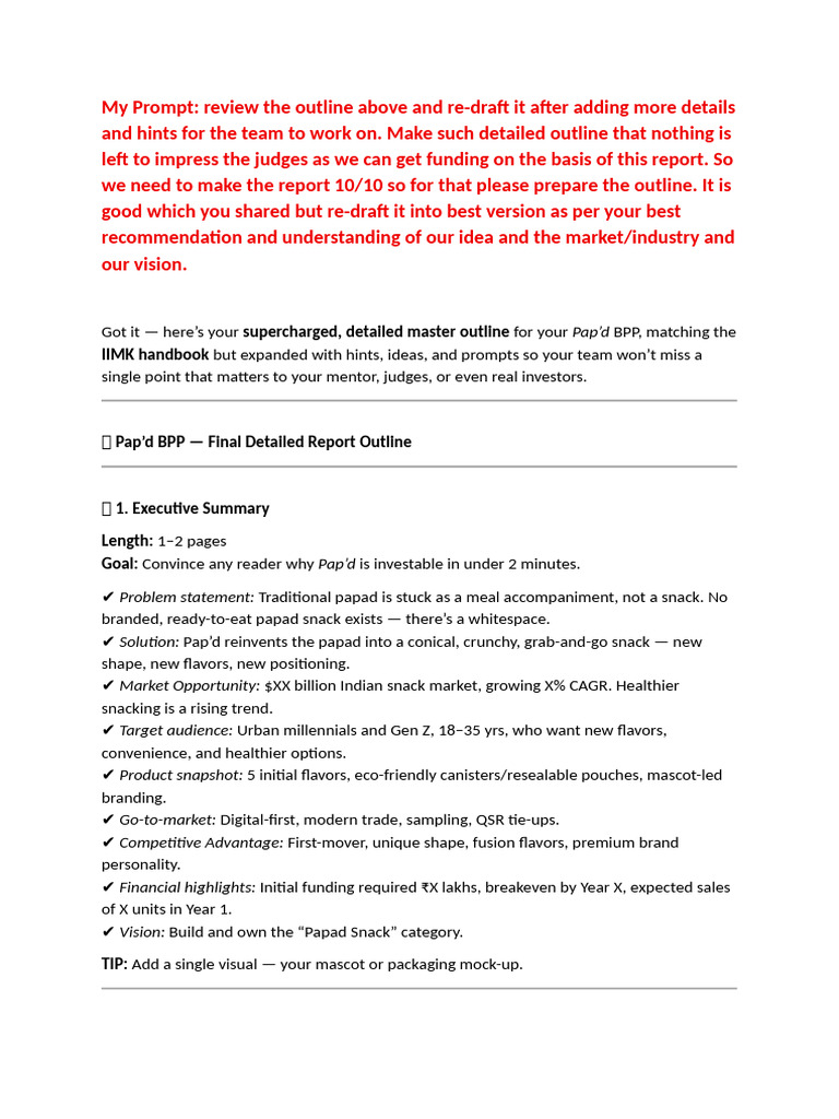 BPP Master Outline by TS | PDF | Brand | Marketing