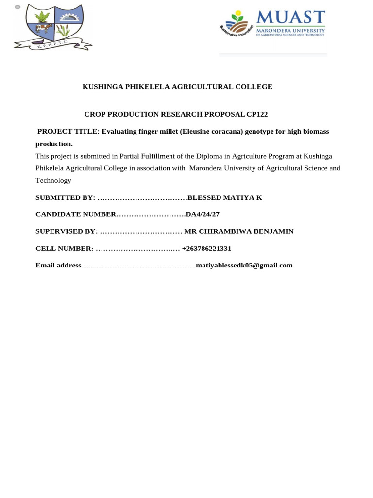 Blessed Topic Trial Corrected | PDF | Agriculture | Agronomy