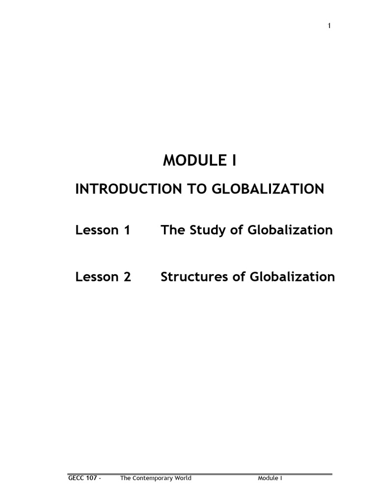 Understanding Globalization Concepts | PDF | Free Trade | International ...