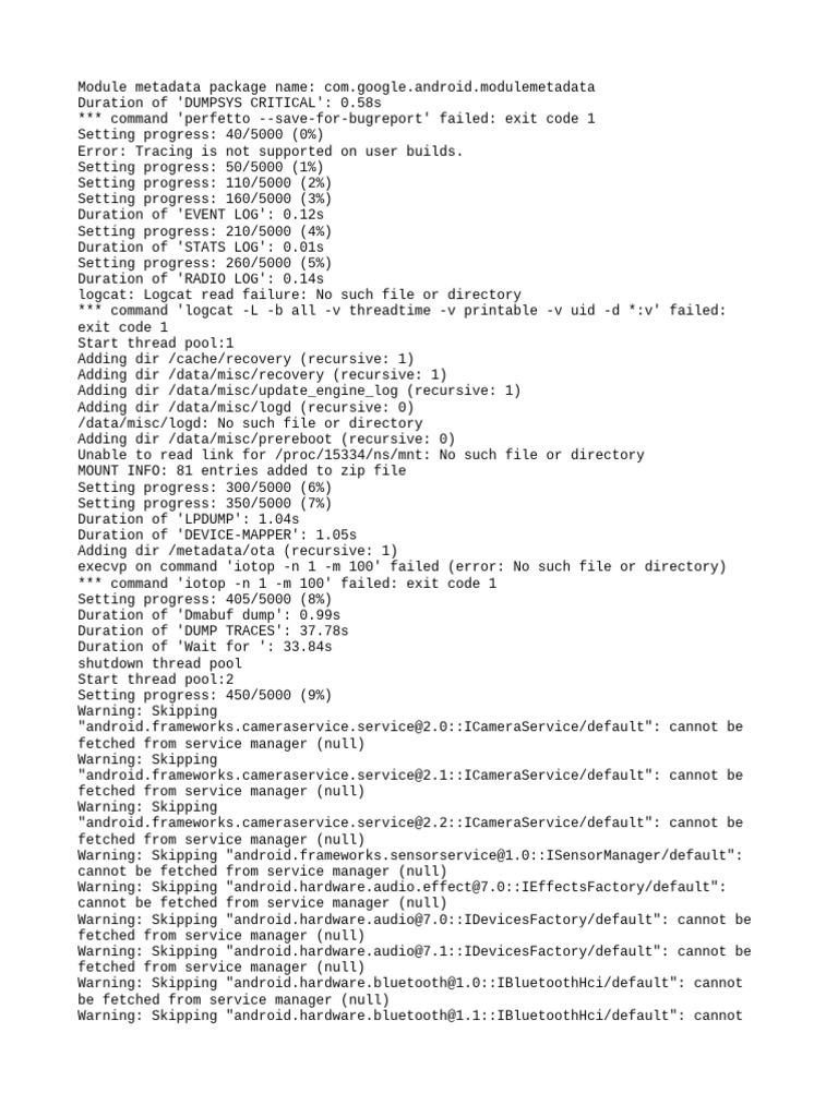 SPRD-1050 Module Log Analysis | PDF | Software | Operating System ...