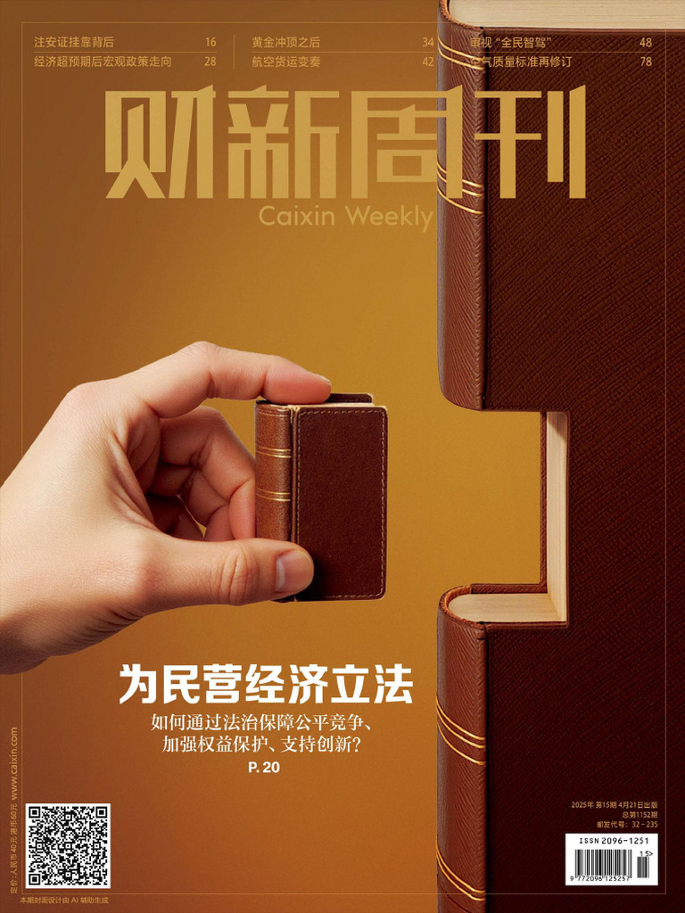财新周刊第15期2025 | PDF, image size:768x1024