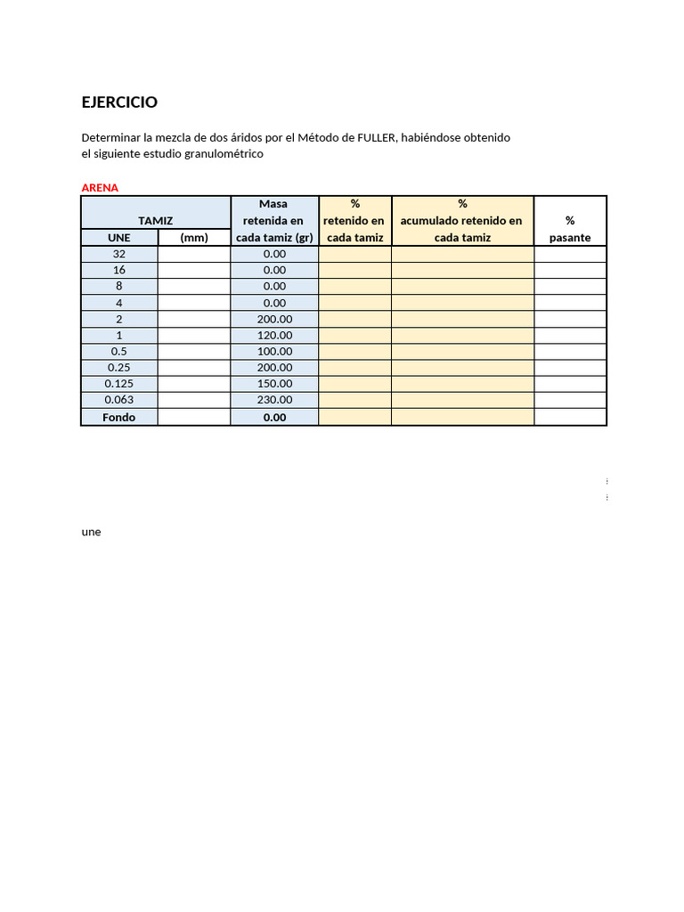 Método de Fuller en Análisis Granulométrico | PDF | Sedimentología ...