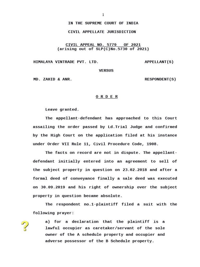 Supreme Court Ruling on Property Dispute | PDF | Lawsuit | Appeal