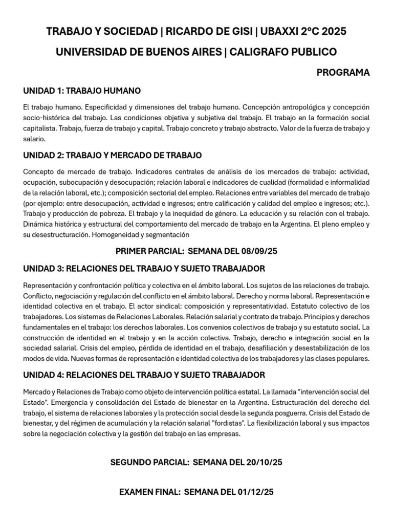 Trabajo y Mercado Laboral en Argentina | PDF | Derecho laboral | Empleo