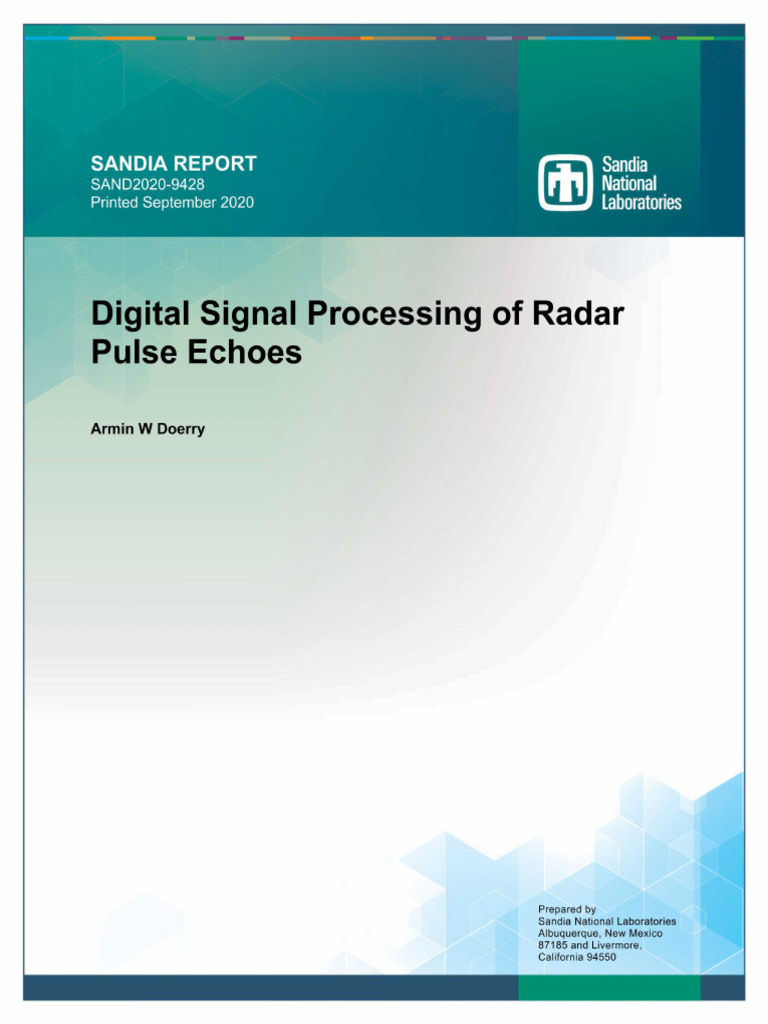 Digital Signal Processing in Radar | PDF | Discrete Fourier Transform ...