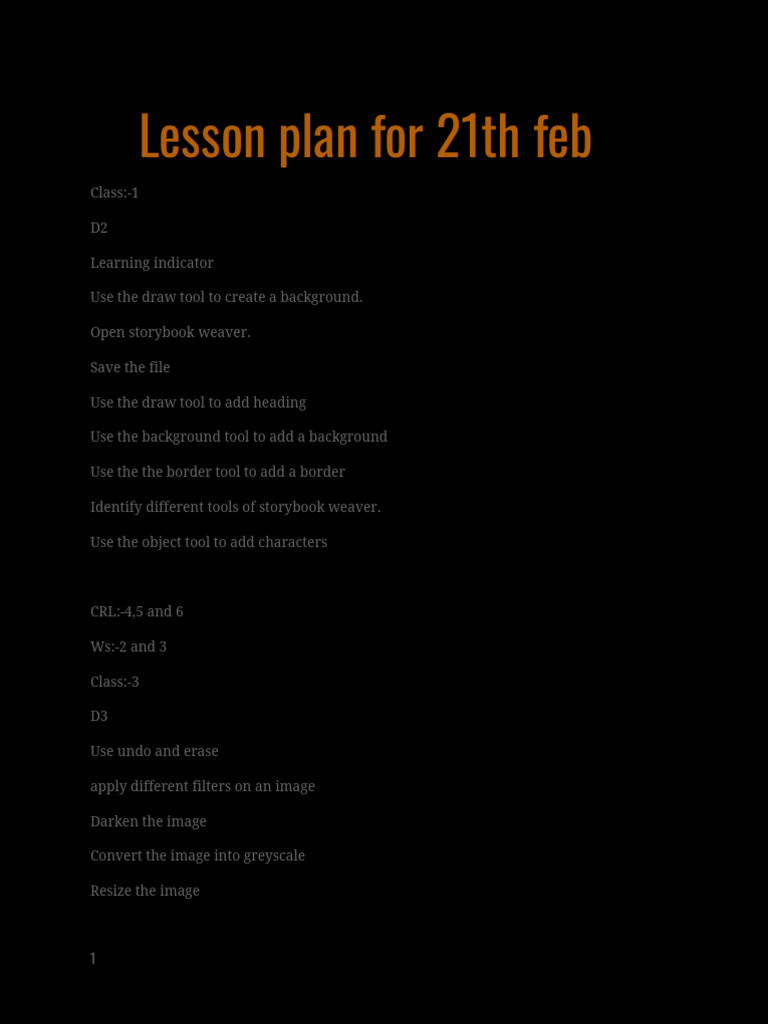 Lesson Plan: Digital Tools & HTML Basics | PDF