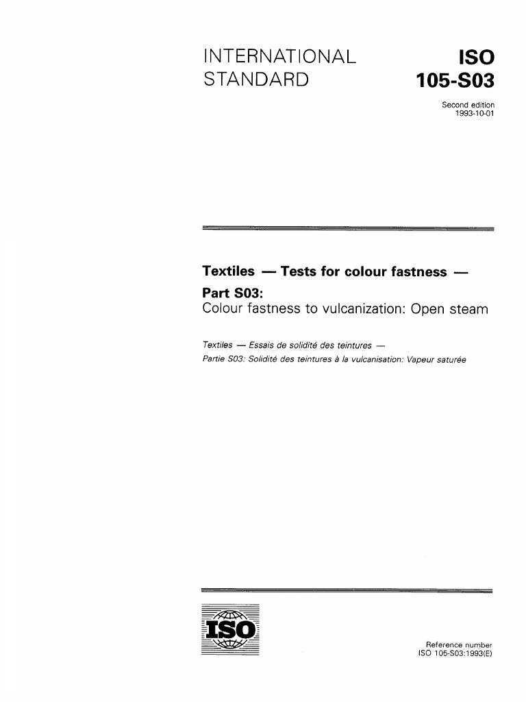 ISO 00105-S03-1993 Scan | PDF