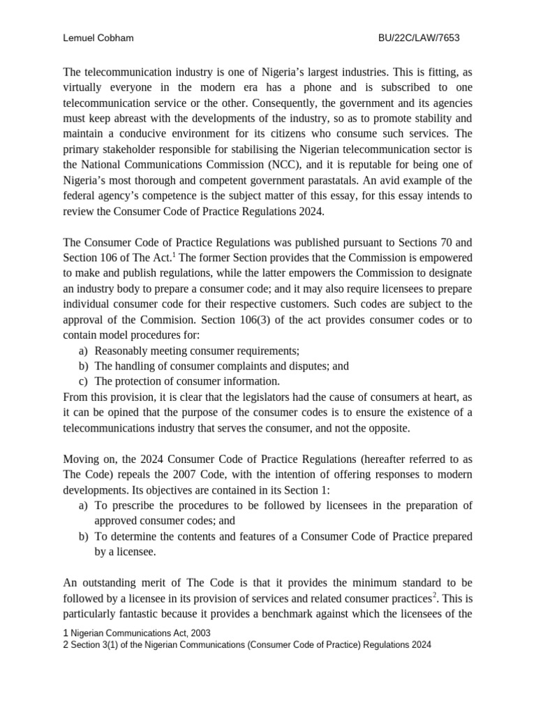 Review of Consumer Code Regulations 2024 | PDF | License | Government
