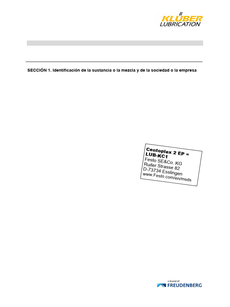 Ficha de Seguridad CENTOPLEX 2 EP | PDF | Solubilidad | Sustancias químicas
