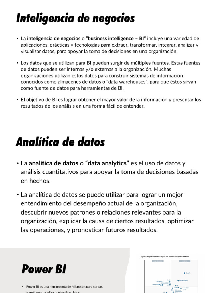 Guía Completa de Power BI y Análisis de Datos | PDF | Inteligencia de ...