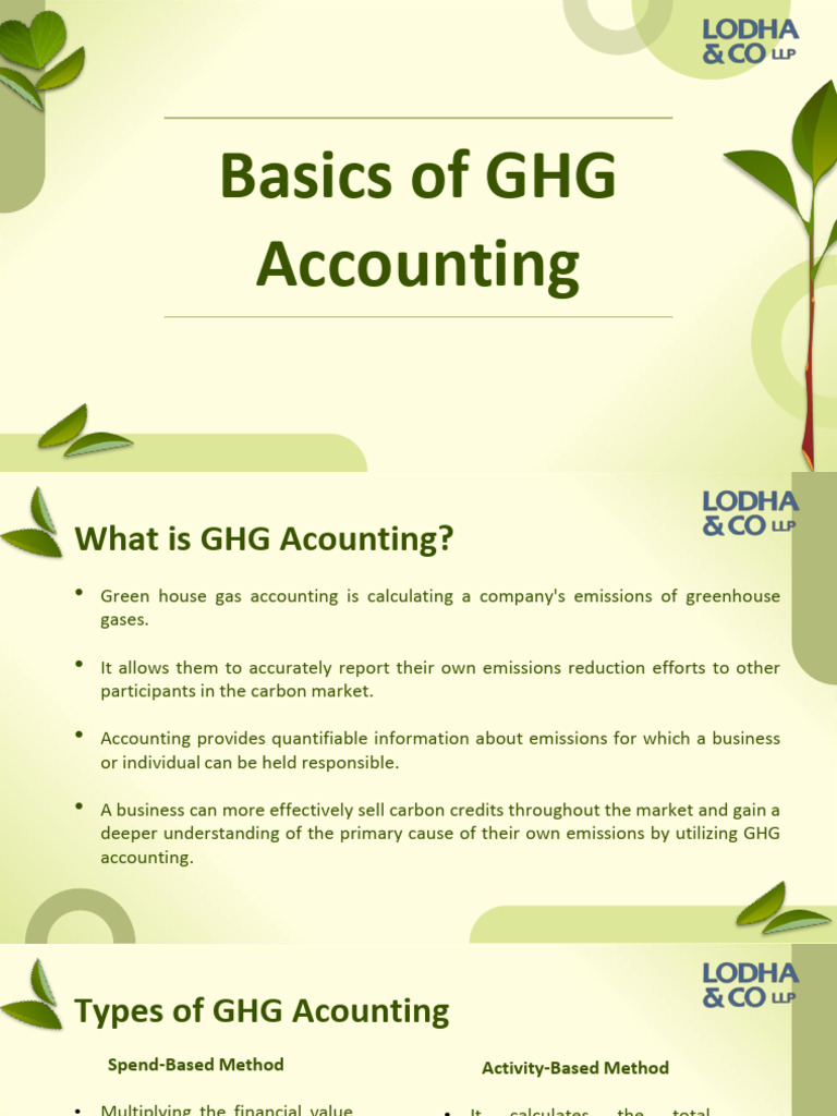 Understanding GHG Accounting Basics | PDF | Greenhouse Gas | Climate Change
