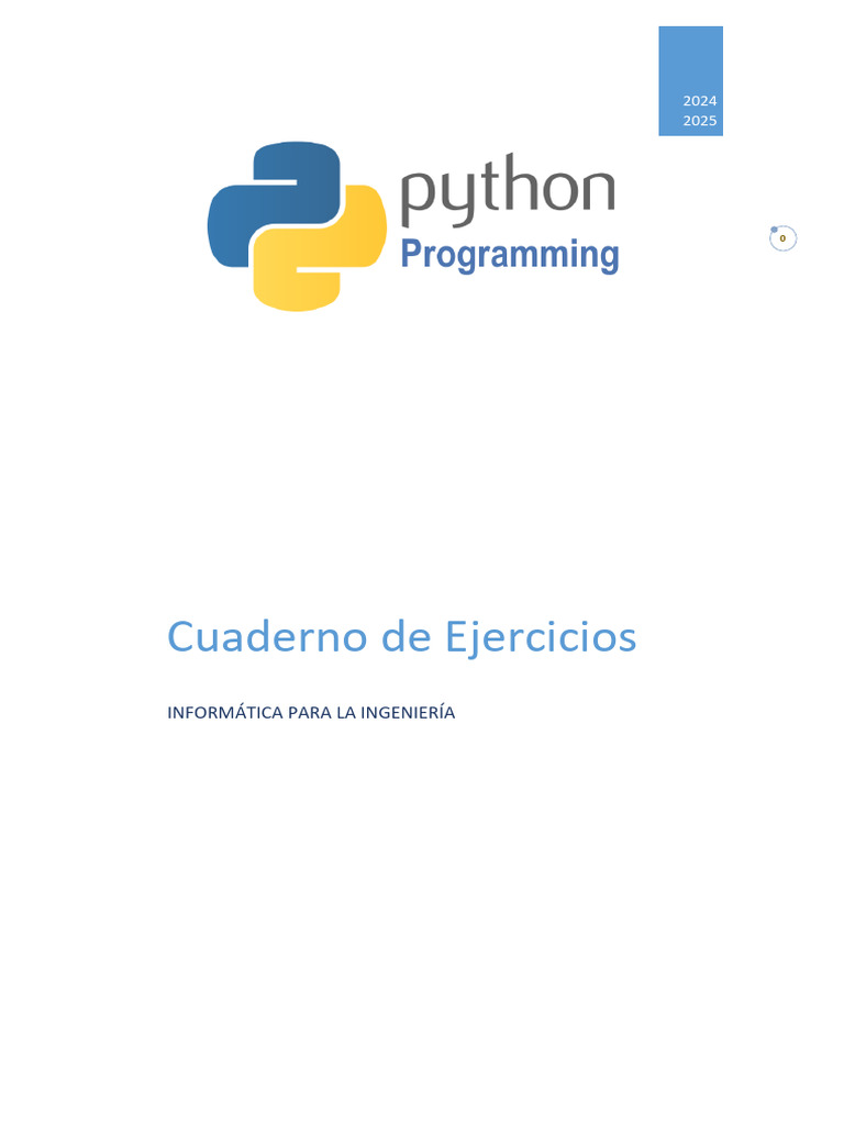 Ejercicios de Python para Ingeniería | PDF | Programa de computadora ...