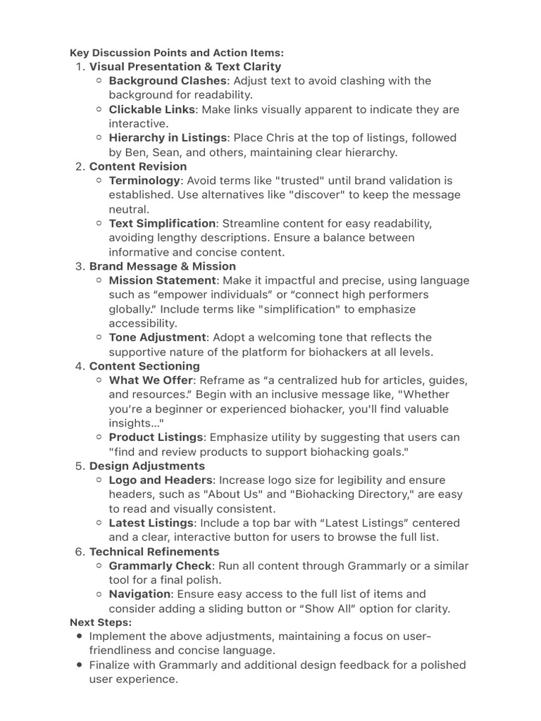 Key Discussion Points for Document Revision | PDF | Cyberspace | Computing