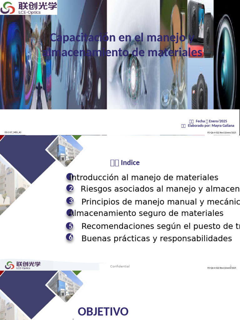 Capacitación en Manejo de Materiales | PDF | Máquina elevadora