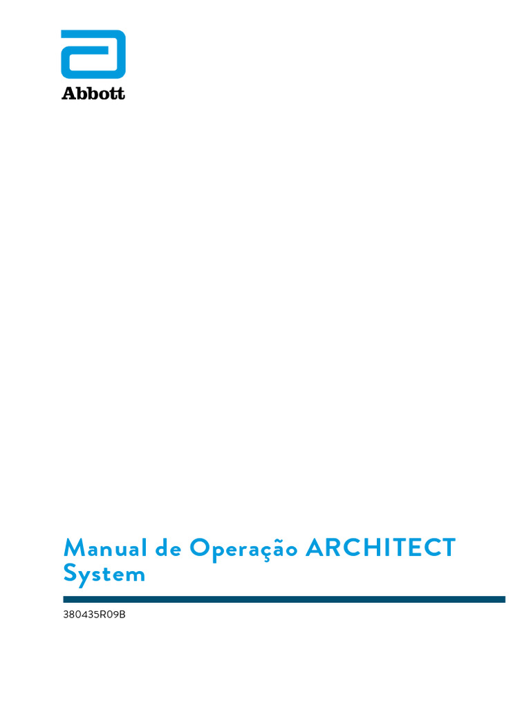 Manual de Operação do ARCHITECT System | PDF | Calibração | Impressão