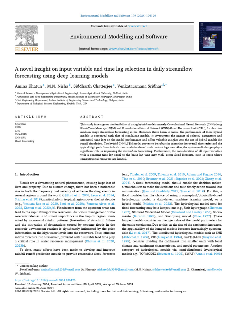 Deep Learning for Streamflow Forecasting | PDF | Applied Mathematics ...