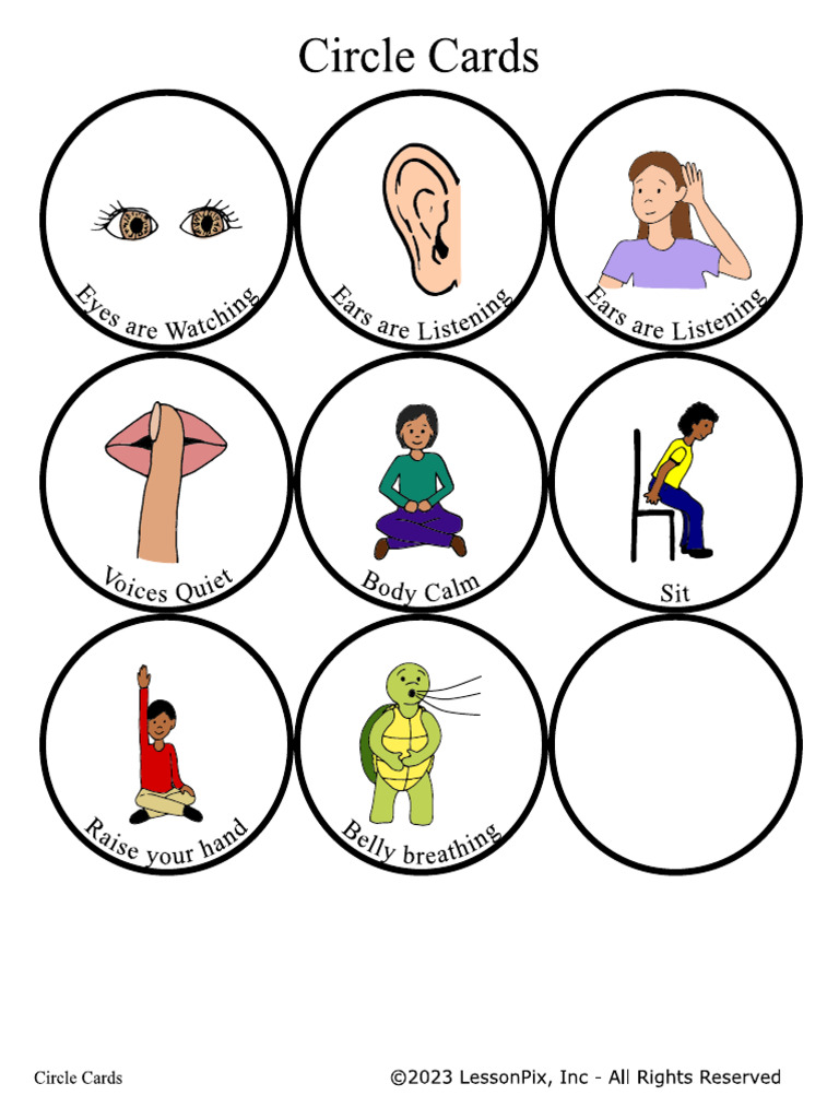 Circle Card-Learning Rules | PDF