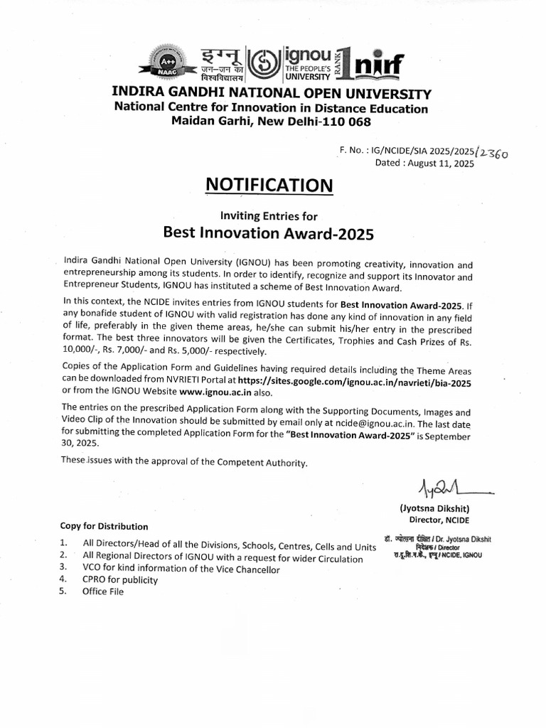 Notification | PDF