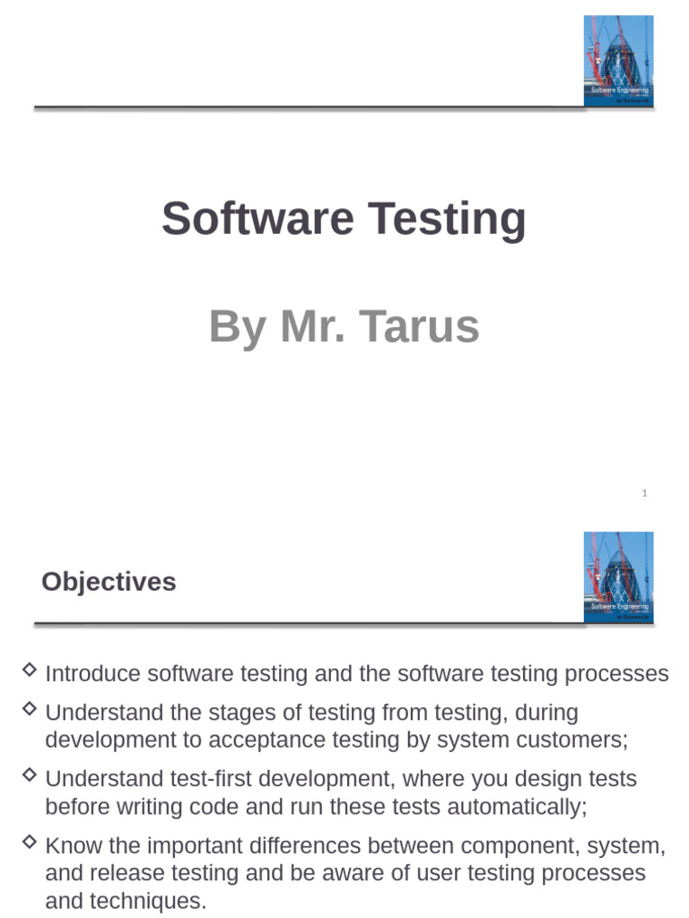 CSC 226 Chapter 7 Testing New | PDF | Software Testing | Test Driven ...