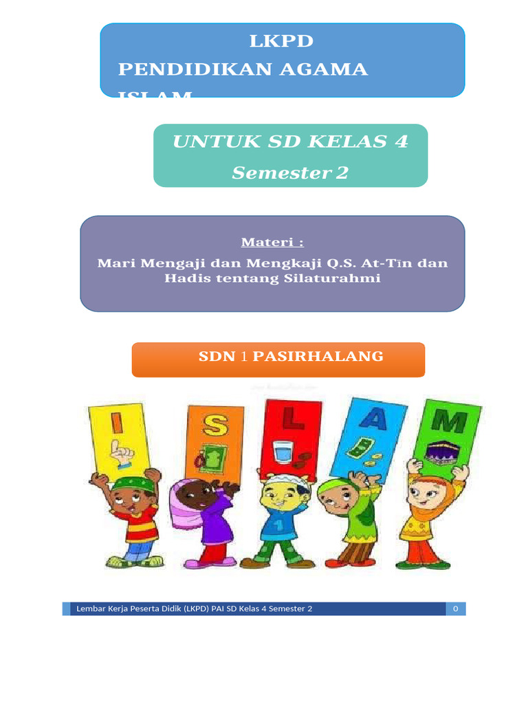 LKPD PAI SD Kelas 4 Semester 2 | PDF