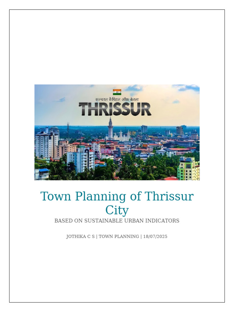 Sustainable Urban Planning in Thrissur | PDF | Sustainability ...