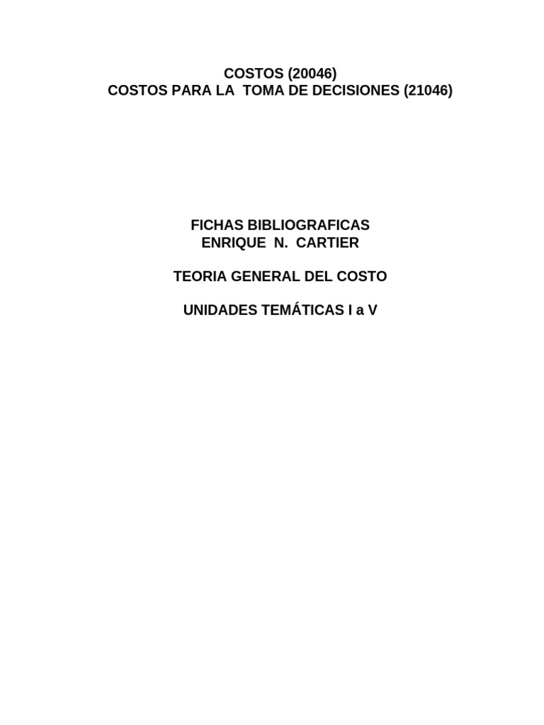Ficha Cartier #1 | PDF | Bienes | Utilidad