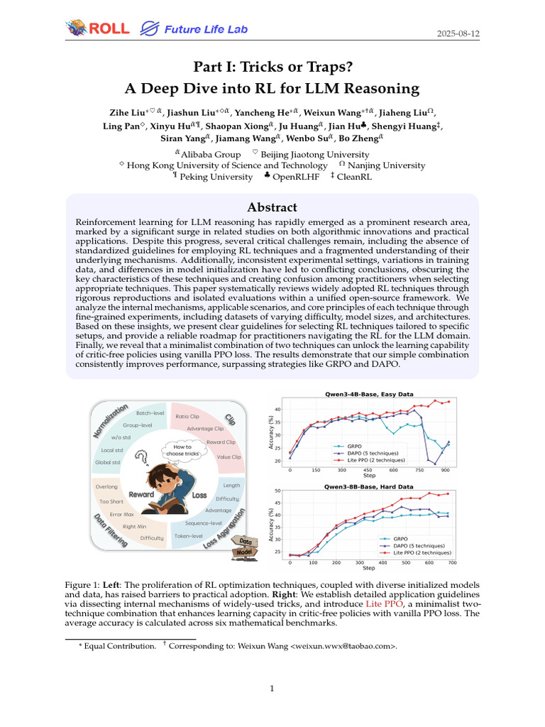 RL Techniques for LLM Reasoning Insights | PDF | Applied Mathematics