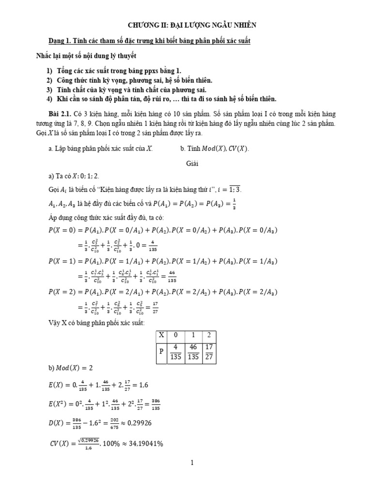 CH A BT Chương 2 | PDF