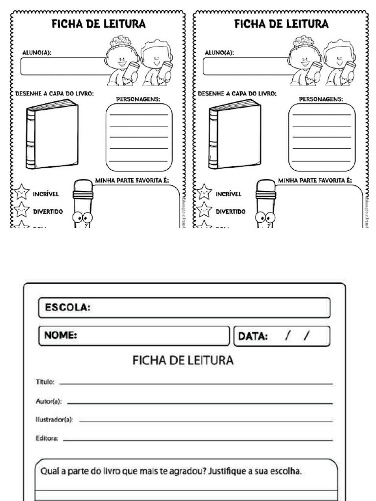 Ficha Preencher Leitura | PDF