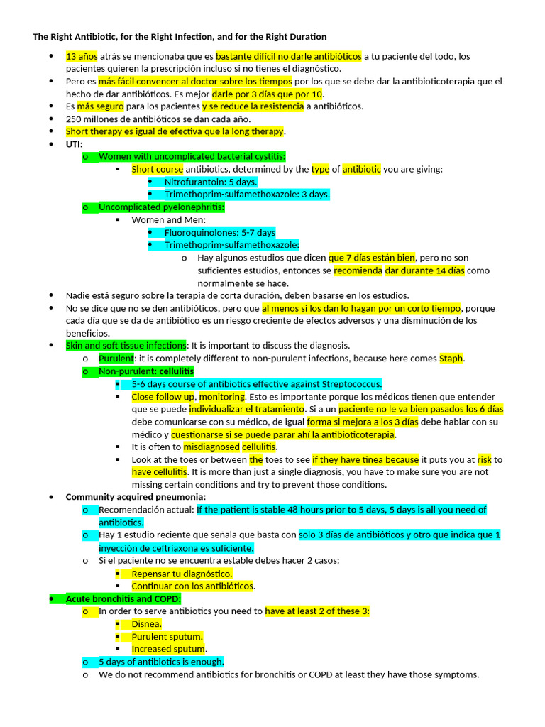 Semana 6 PODCAST - The Right Antibiotic, For The Right Infection, and ...