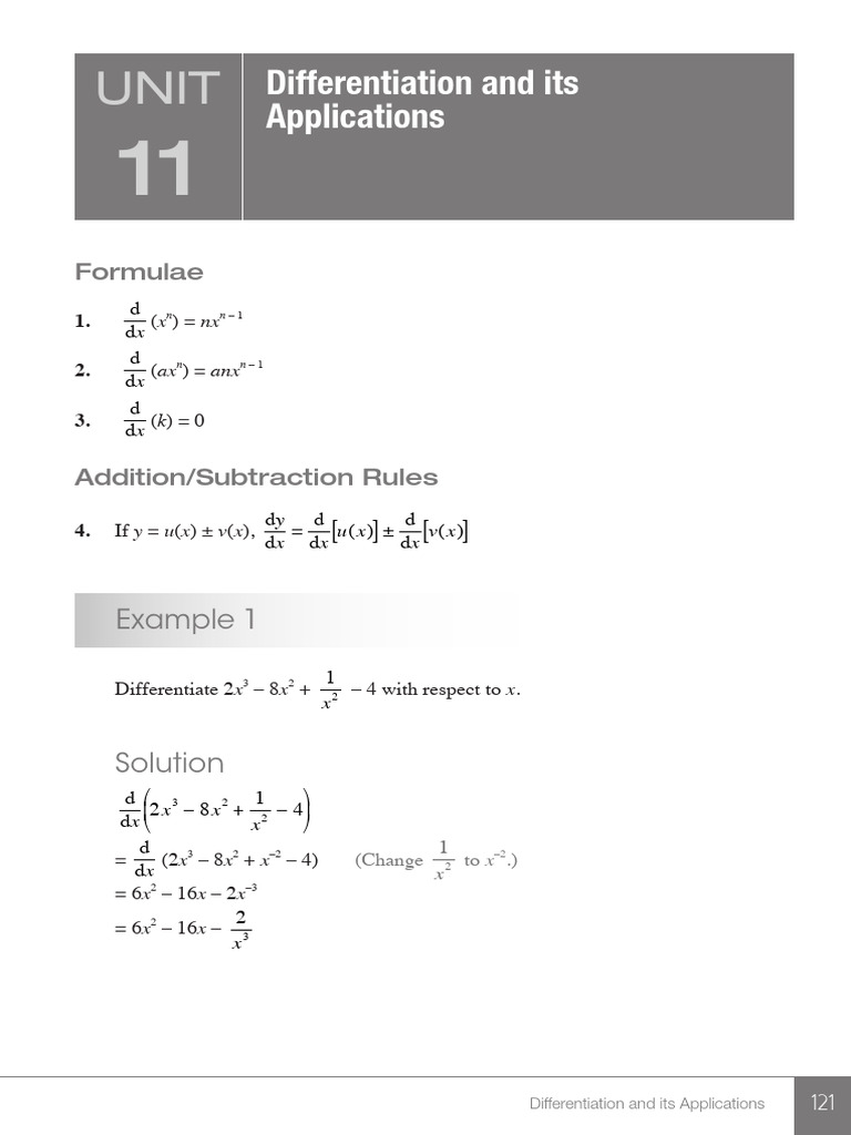 Differentiation Techniques and Examples | PDF | Tangent | Gradient