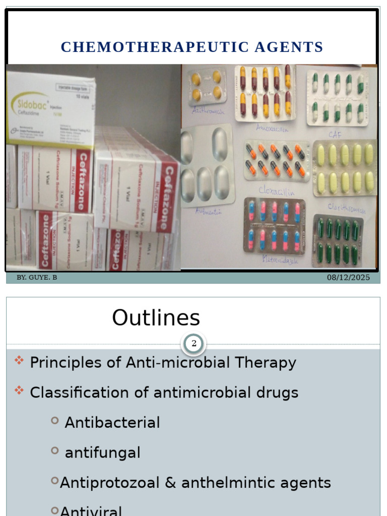 Overview of Chemotherapeutic Agents | PDF | Penicillin | Antimicrobial