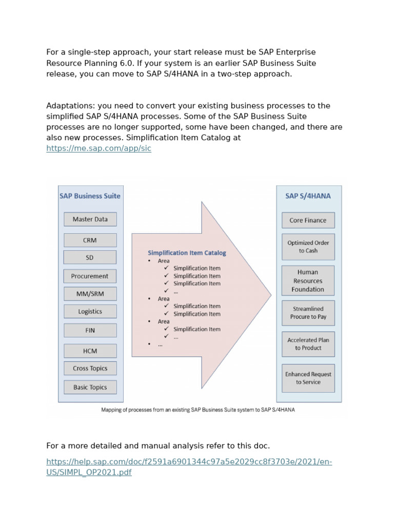 SAP S/4HANA Conversion Guide | PDF