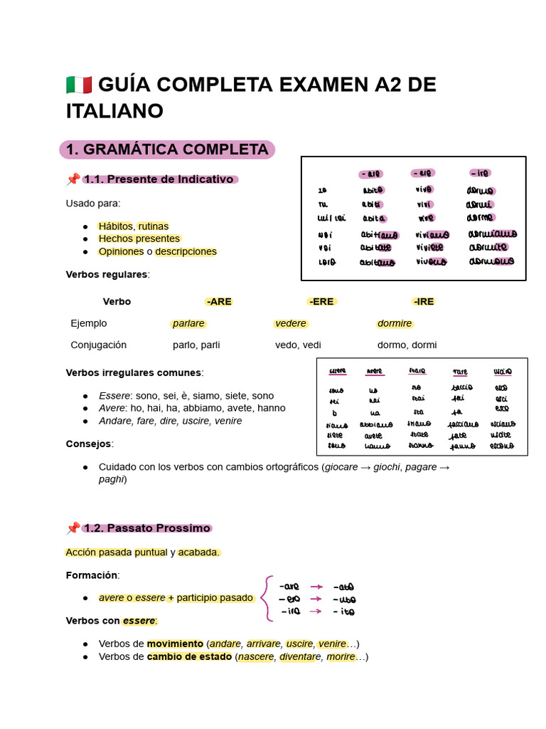 Italiano A2 PDF | PDF
