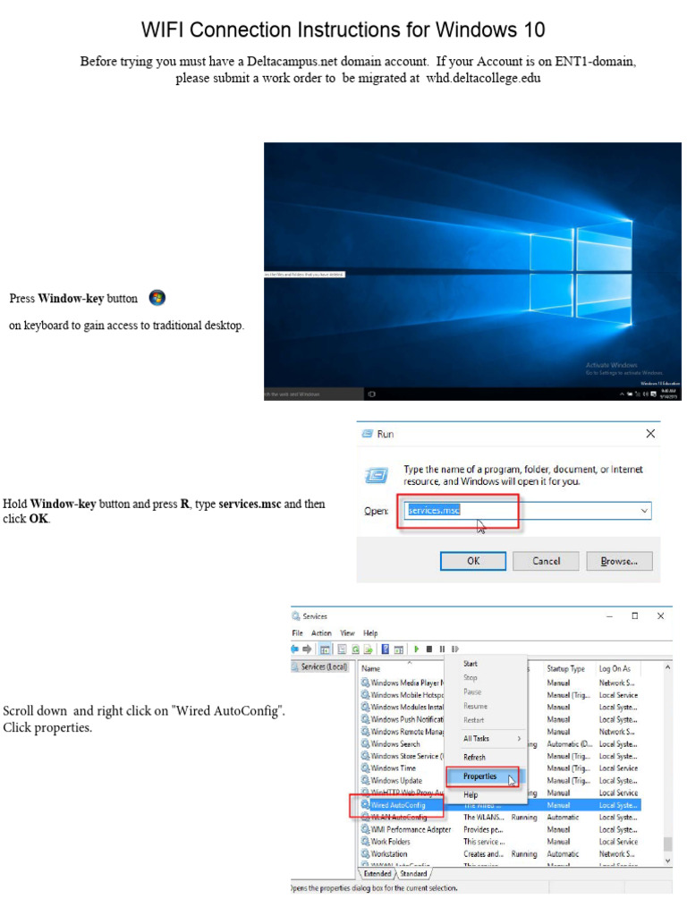 Wifi Connection for Windows 10 | PDF