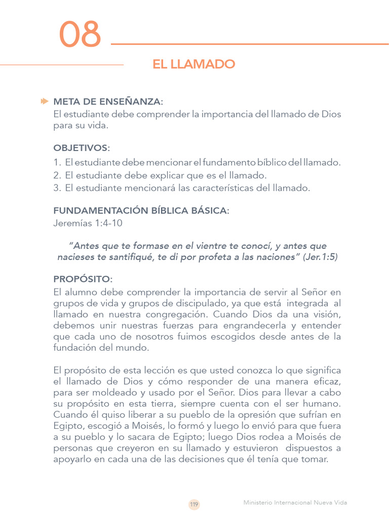 Comprendiendo el Llamado de Dios | PDF | Cristo (título) | Iglesia ...